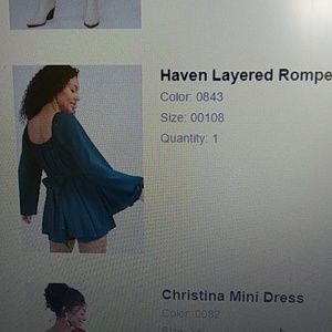 Altar'd State NWT layered romper Size L